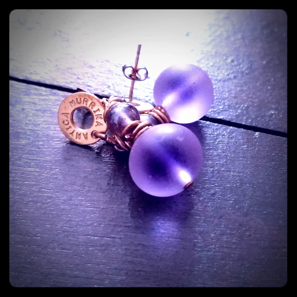 Murano glass earrings